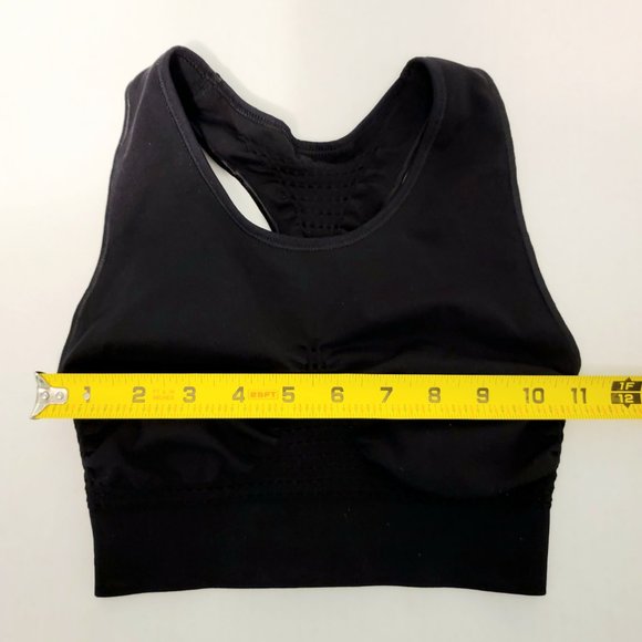 Sweaty Beatty Stamina Size Small Workout Sports Bra Top Black - Picture 9 of 9